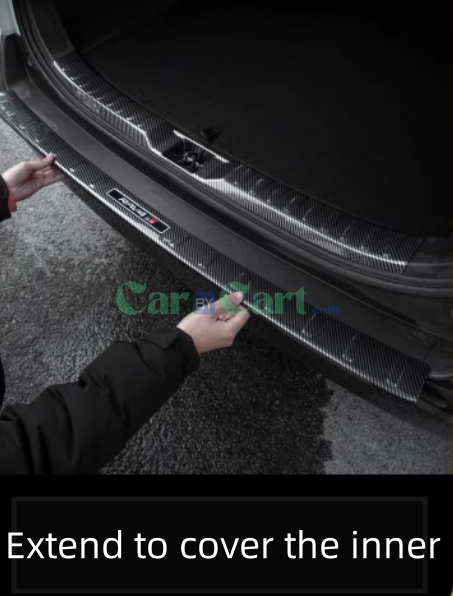 2025 لوحة حماية خلفية من ألياف الكربون الداخلية والخارجية لسيارة بي واي دي سونغ L EV (قطعتين)