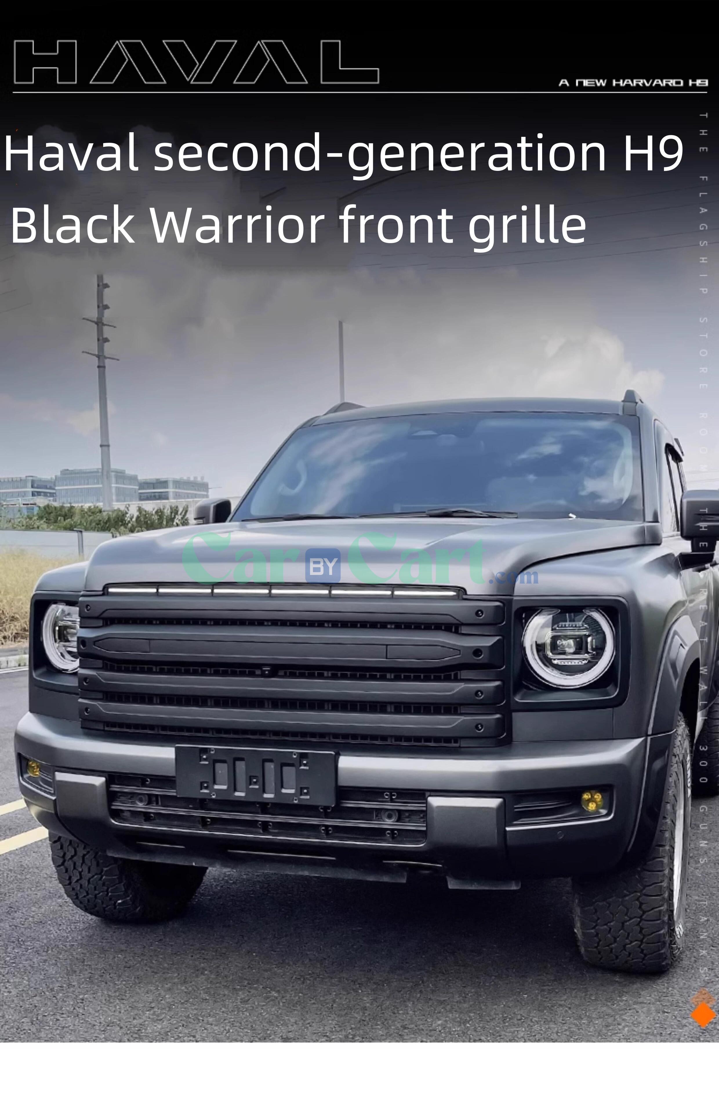 2024 HAVAL H9 Black Warrior front grille