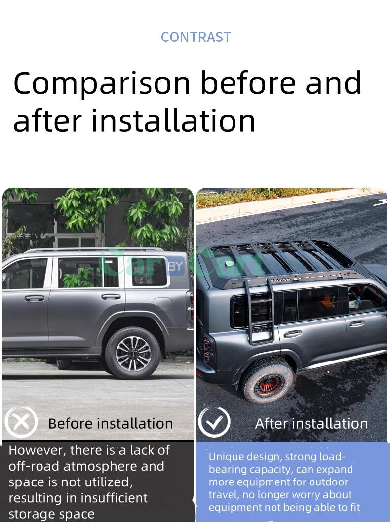 2024 HAVAL H9 Mech luggage rack+ladder+backpack