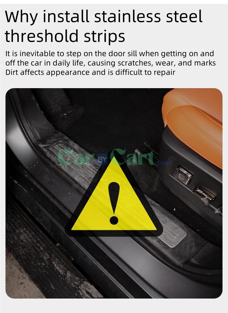 2024 HAVAL H9 Stainless steel threshold strip