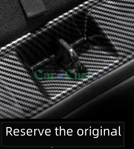 لوحة حماية خلفية ذكية مصنوعة من ألياف الكربون الخارجية والداخلية لسيارة 2025 BYD Song L EV (قطعتين)