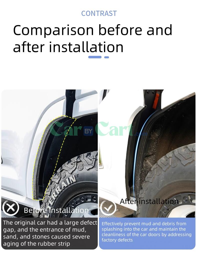 هافال H9 2024 واقي الطين بطانة الإطارات الخلفية