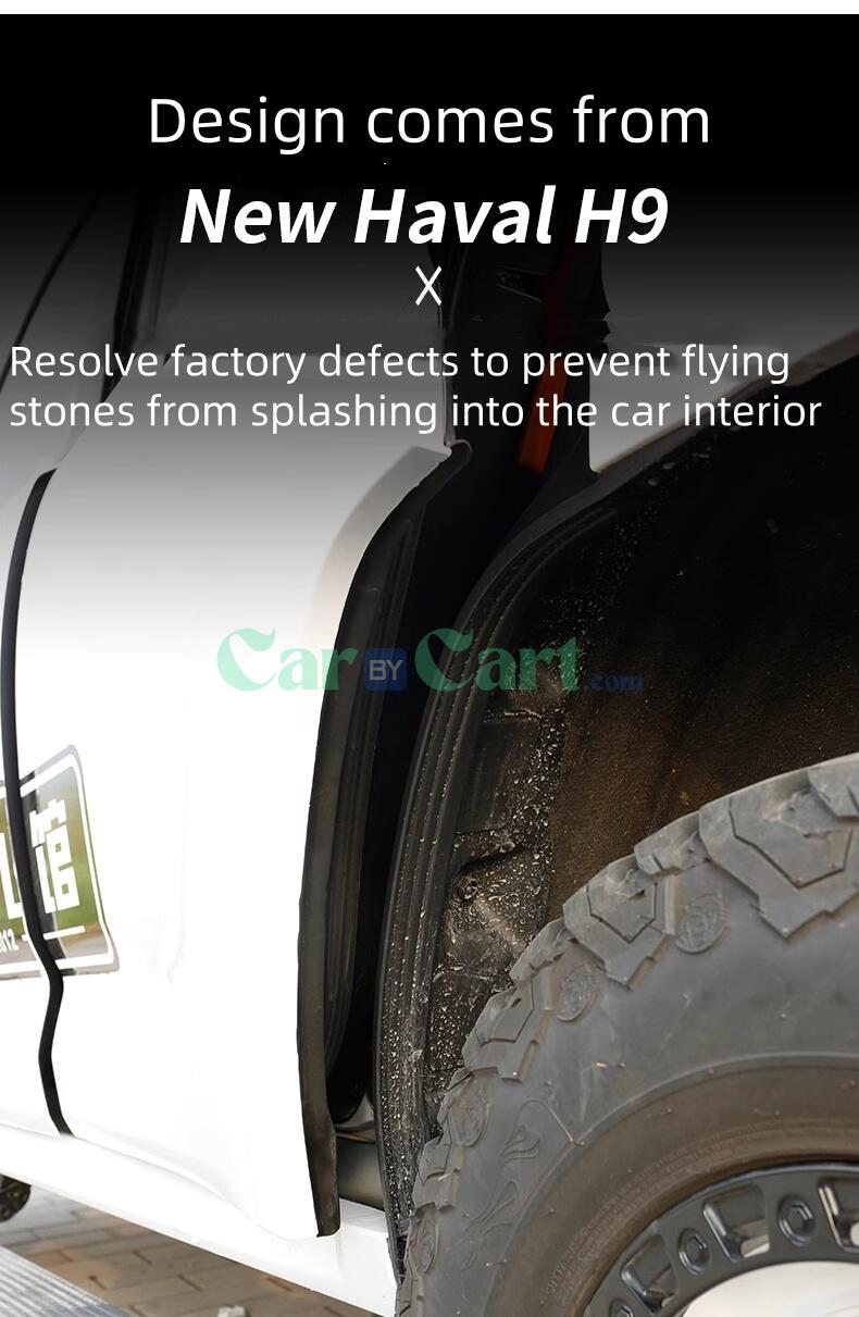 هافال H9 2024 واقي الطين بطانة الإطارات الخلفية