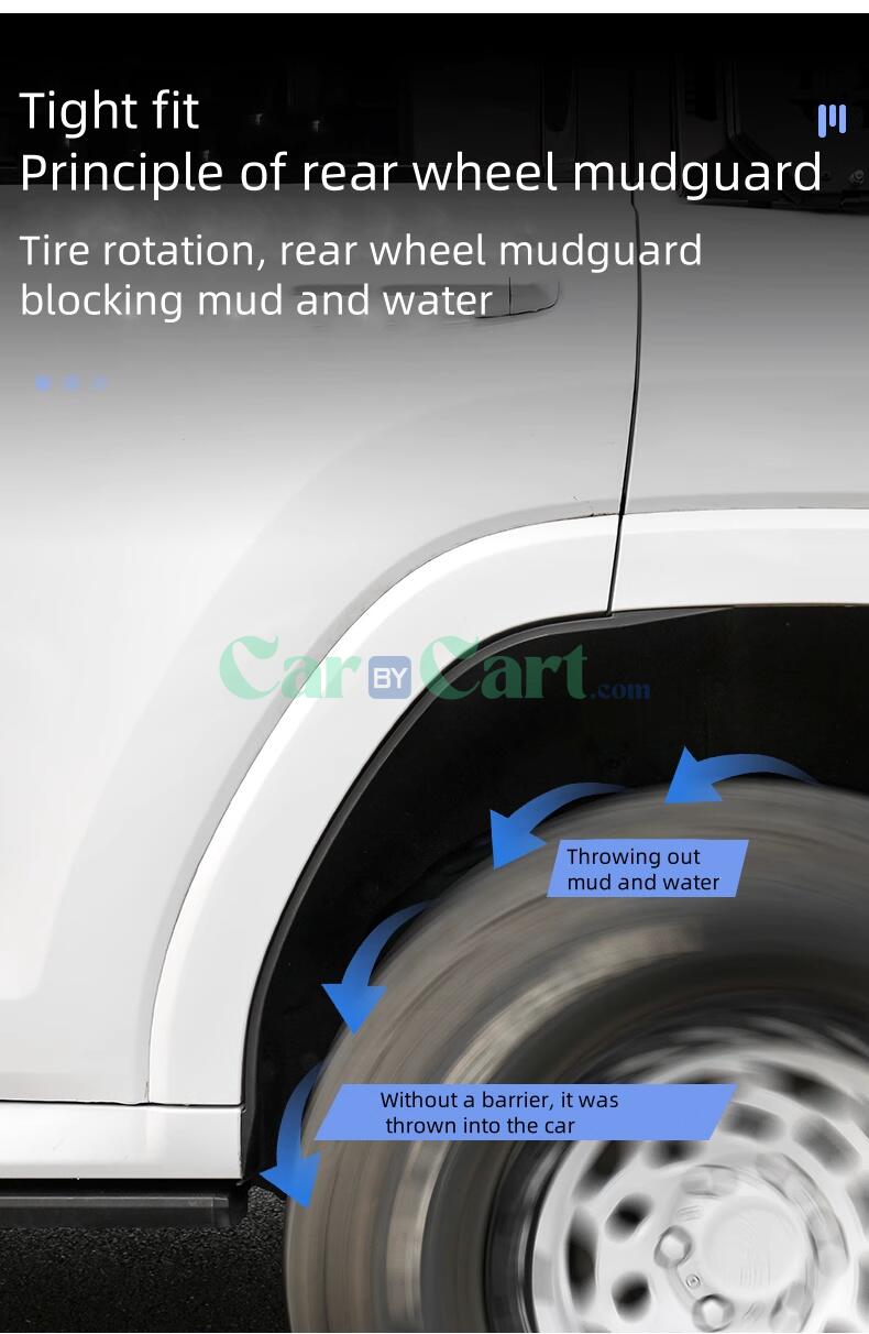 هافال H9 2024 واقي الطين بطانة الإطارات الخلفية