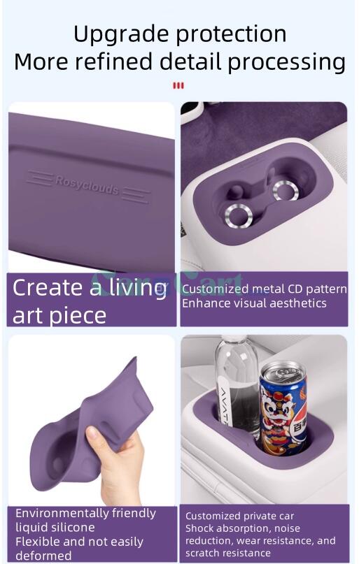 وسادة سيليكون 2025 AVATR 06 لتغطية كوب الماء في المقعد الخلفي