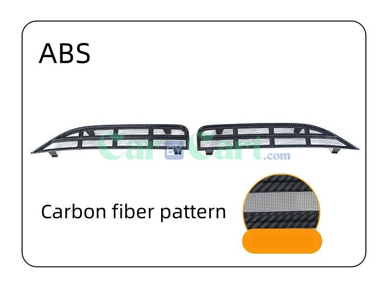 2025 BYD Song Pro DM-i 【نمط ألياف الكربون】 مجموعة من قطعتين من شباك مقاومة الحشرات العلوية والسفلية