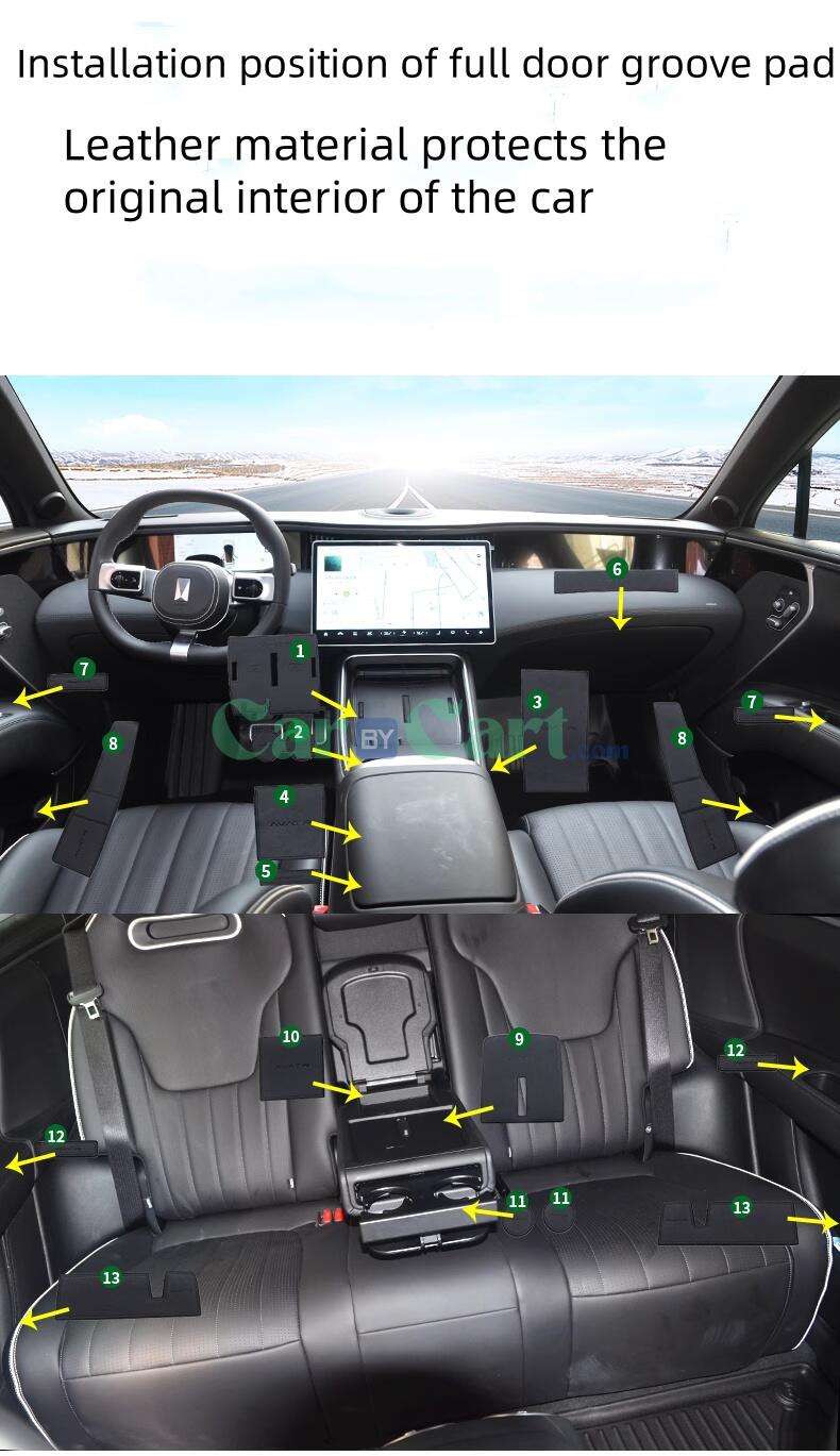 2025 AVATR 11 Microfiber leather door groove pad