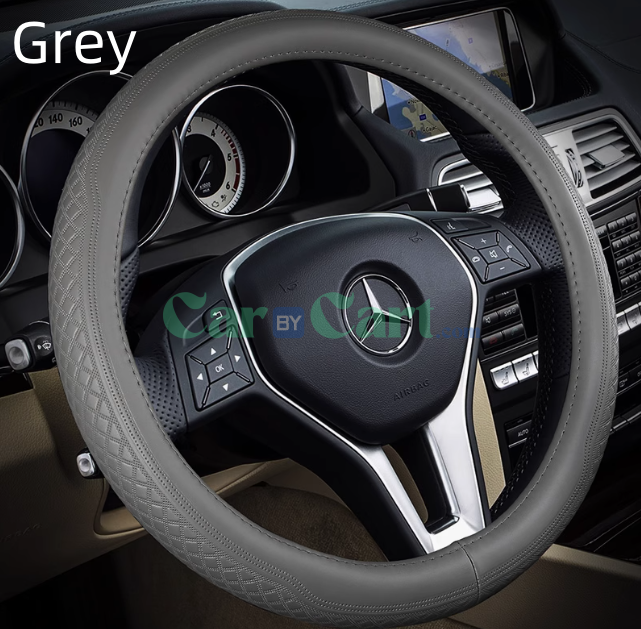 غطاء عجلة قيادة من الجلد بشبكة ذهبية لسيارة 2025 BYD Song Pro DM-i Smart JLG