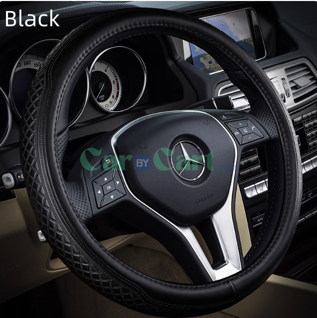 غطاء عجلة قيادة من الجلد بشبكة ذهبية لسيارة 2025 BYD Song Pro DM-i Smart JLG