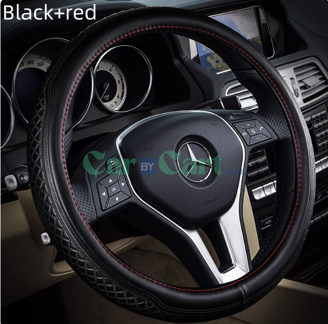 غطاء عجلة قيادة من الجلد بشبكة ذهبية لسيارة 2025 BYD Song Pro DM-i Smart JLG