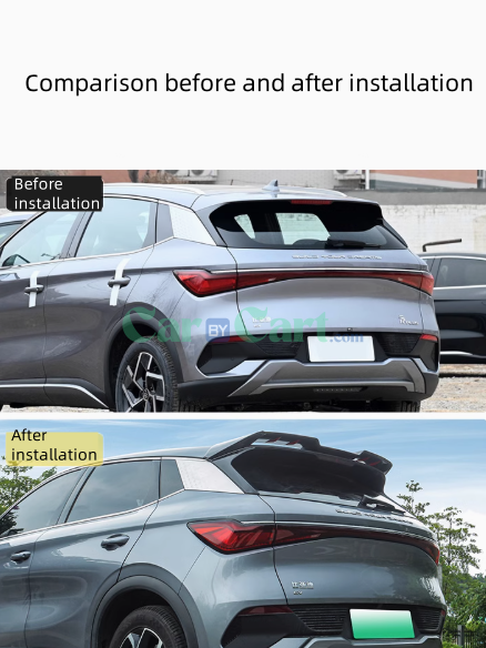 2025 BYD Yuan PLUS Smart Sports large tail wing (bright black version)