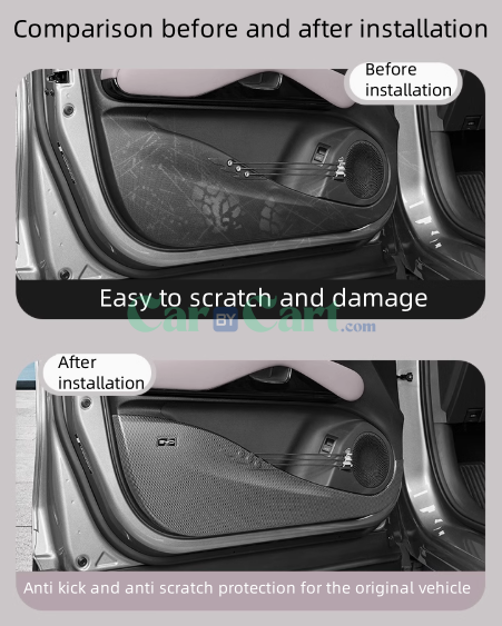 2025 BYD Yuan PLUS Smart Carbon fiber patterned door kick plate