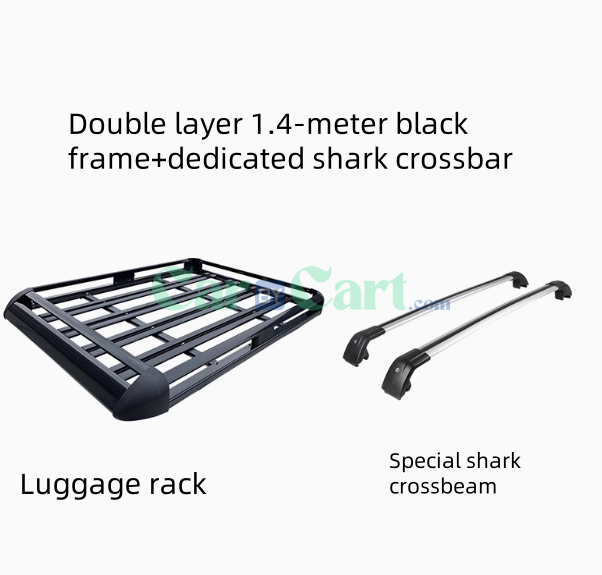 2025 BYD Yuan PLUS Smart Double layer 1.4-meter black frame+dedicated shark crossbar