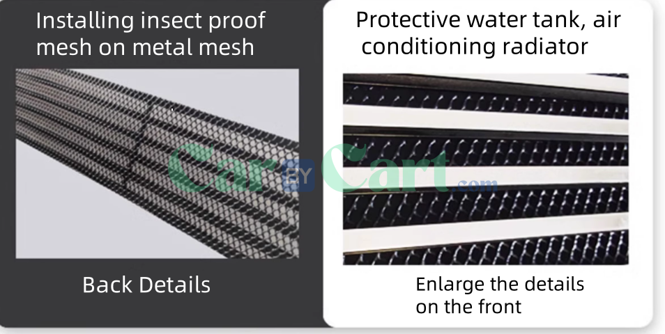 شبكة سوداء مطلية ضد الحشرات لسيارة 2025 BYD Yuan UP الذكية.