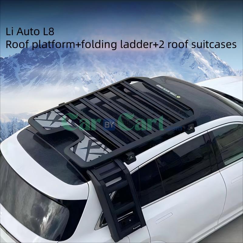2025 Li Auto L8 Roof platform+folding ladder+2 roof suitcases