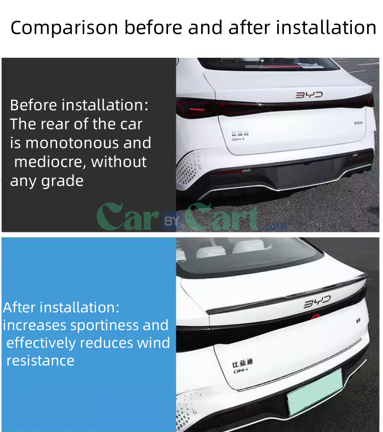 2025 BYD Seal 06DM-i Carbon fiber patterned tail wing