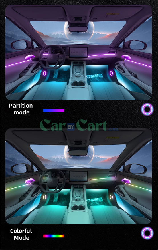 2024 Yuan UP Interior ambient lighting