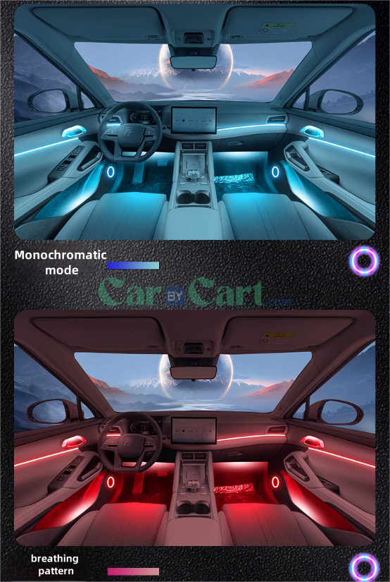 2024 Yuan UP Interior ambient lighting