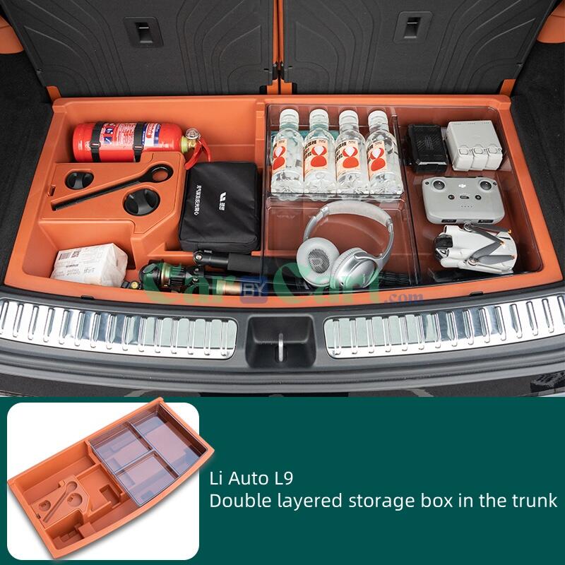 2024 Li Auto L9 Double layered storage box in the trunk