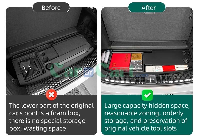 2024 Li Auto L9 Double layered storage box in the trunk