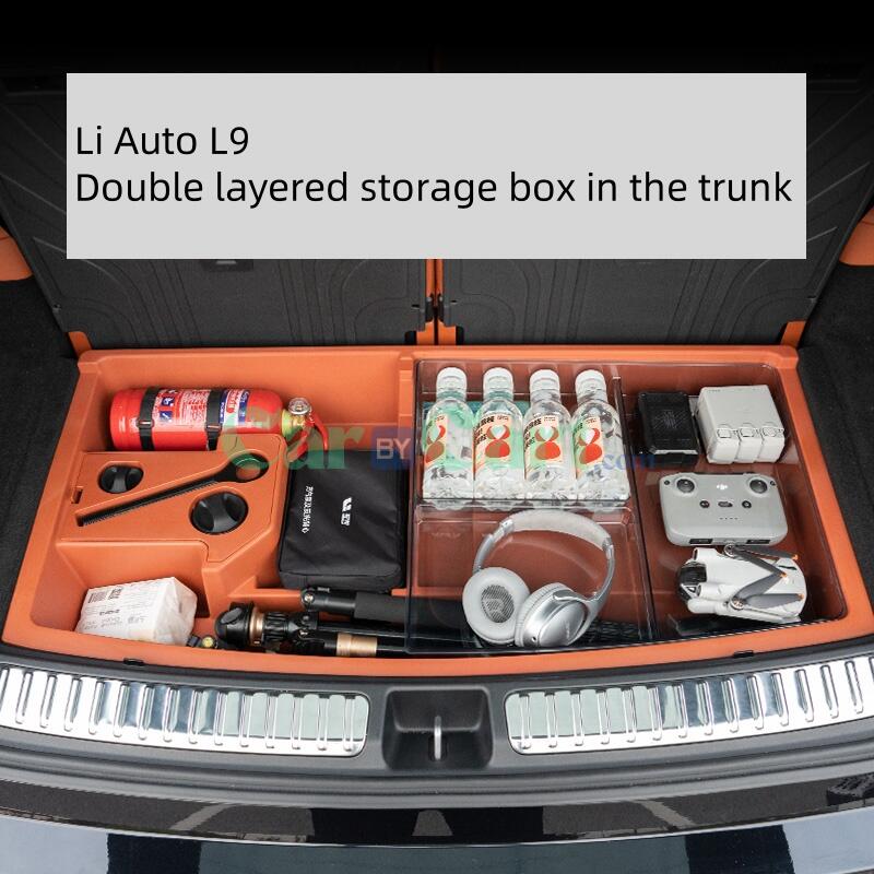 2024 Li Auto L9 Double layered storage box in the trunk