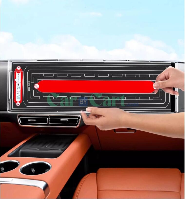 فيلم واقي زجاجي لعرض المعلومات وشاشة الملاحة وشاشة التلفزيون الخلفية لسيارة لي أوتو L9 لعام 2024