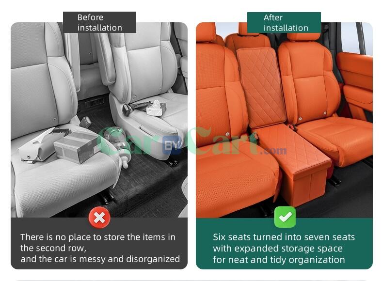 صندوق تخزين مقاعد الصف الثاني لسيارة لي أوتو L9 موديل 2024