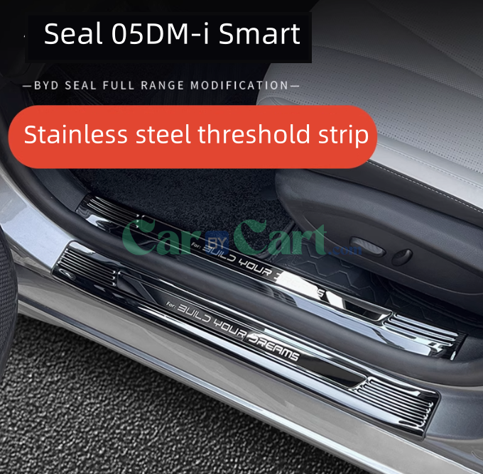 2025 BYD Seal 05DM-i Smart Black titanium interior and exterior door sill strip