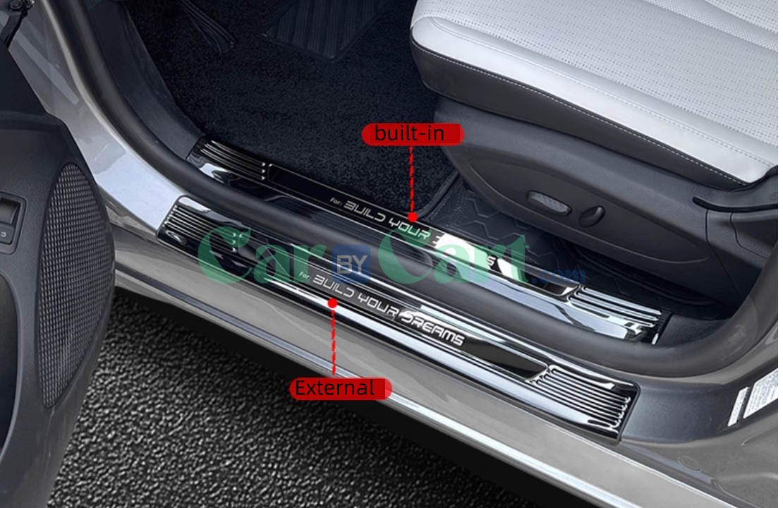 2025 BYD Seal 05DM-i Smart Black titanium interior and exterior door sill strip