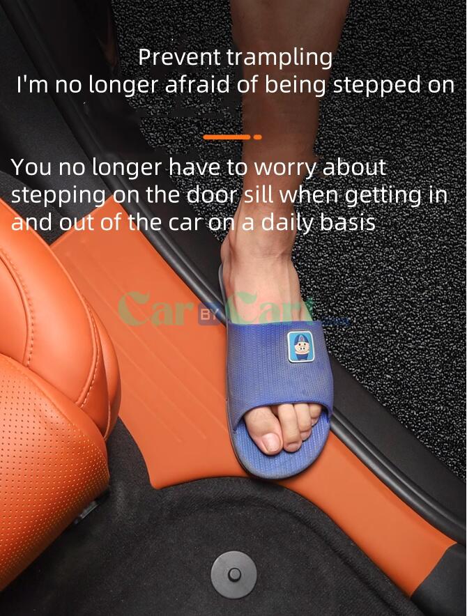 2024 Li Auto L6 (Leather threshold strip+rear guard) -6-piece set