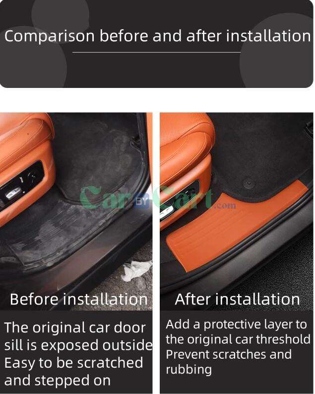 2024 Li Auto L6 (Leather threshold strip+rear guard) -6-piece set