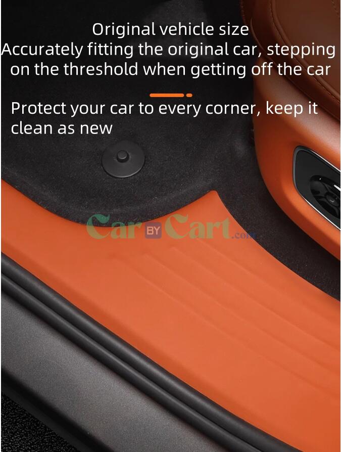 2024 Li Auto L6 (Leather threshold strip+rear guard) -6-piece set