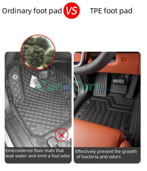 2024 Li Auto L6 TPE foot pad+TPE trunk pad