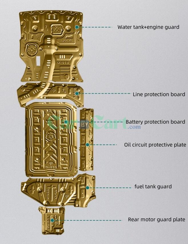 2025 Li Auto L6 2.5mm thick five series aluminum magnesium alloy chassis protective plate