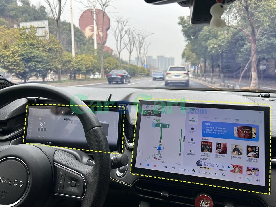 2025 LYNK & CO 03 شاشة الملاحة شاشة أداة خفف من فيلم واقي