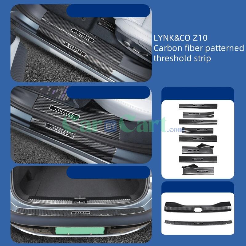 2025 LYNK&CO Z10 Carbon fiber patterned threshold strip