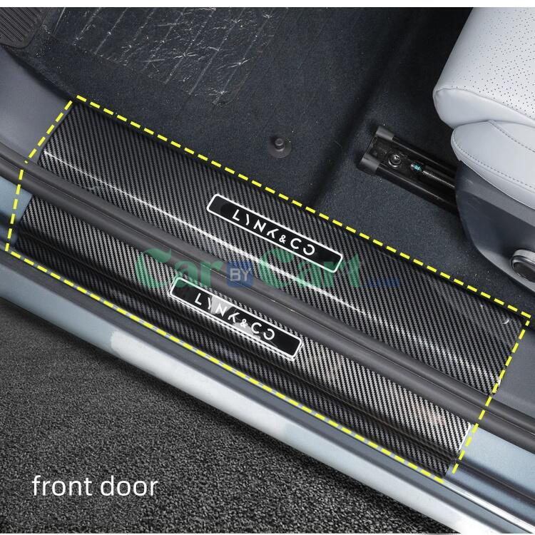 2025 LYNK&CO Z10STARBUFF Carbon fiber patterned threshold strip