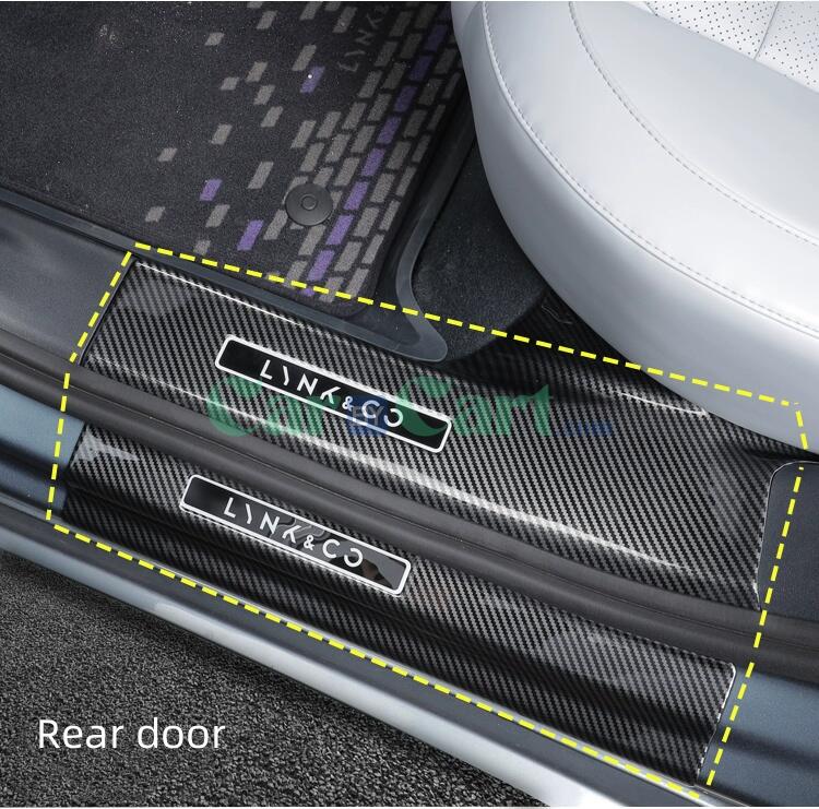 2025 LYNK&CO Z10STARBUFF Carbon fiber patterned threshold strip