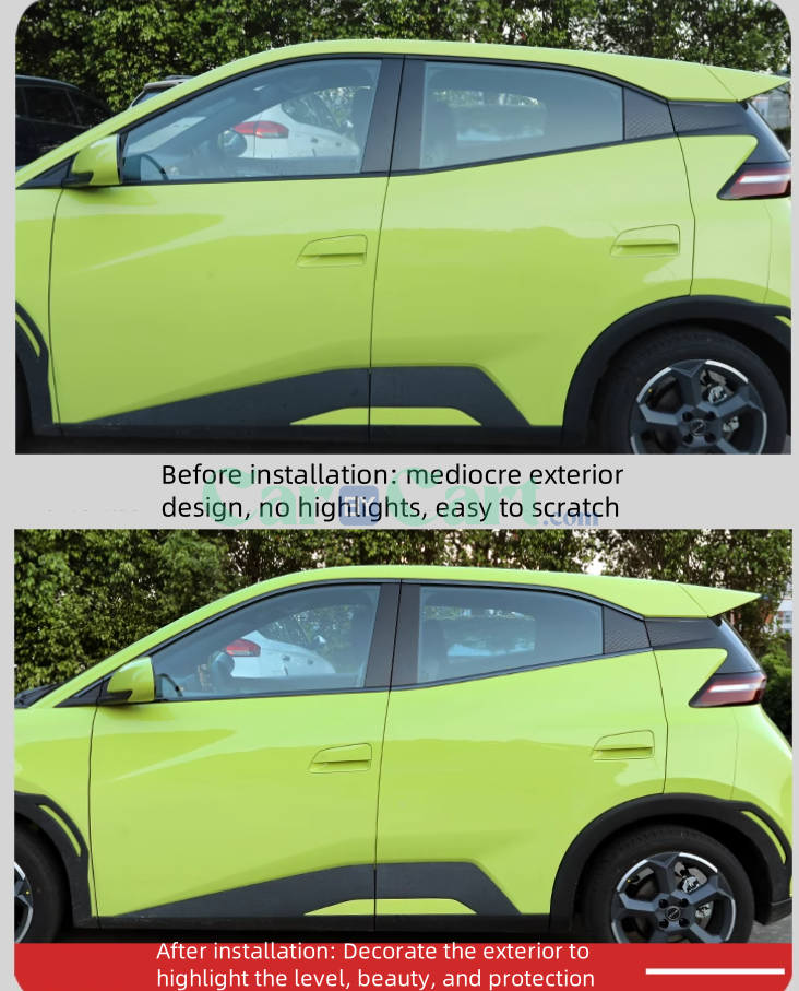 2025 BYD Seagull" شريط ديكور للنافذة بتاعت العربية الذكية.