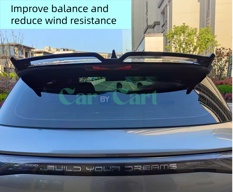 2025 BYD دولفين بزعنفة ذيل مزخرفة بألياف الكربون.