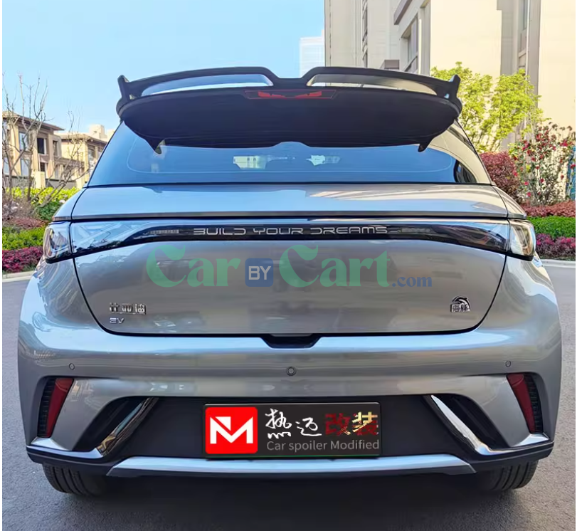 2025 BYD دولفين بزعنفة ذيل مزخرفة بألياف الكربون.