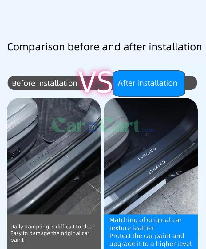 2025 LYNK & CO Z20 شريط عتبة جلدي