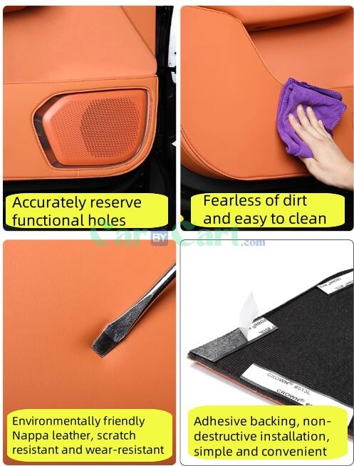 2025 LYNK & CO 900 وسادة جلد للباب مضاد للركلات