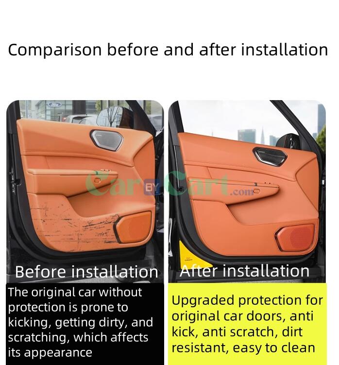 2025 LYNK & CO 900 وسادة جلد للباب مضاد للركلات