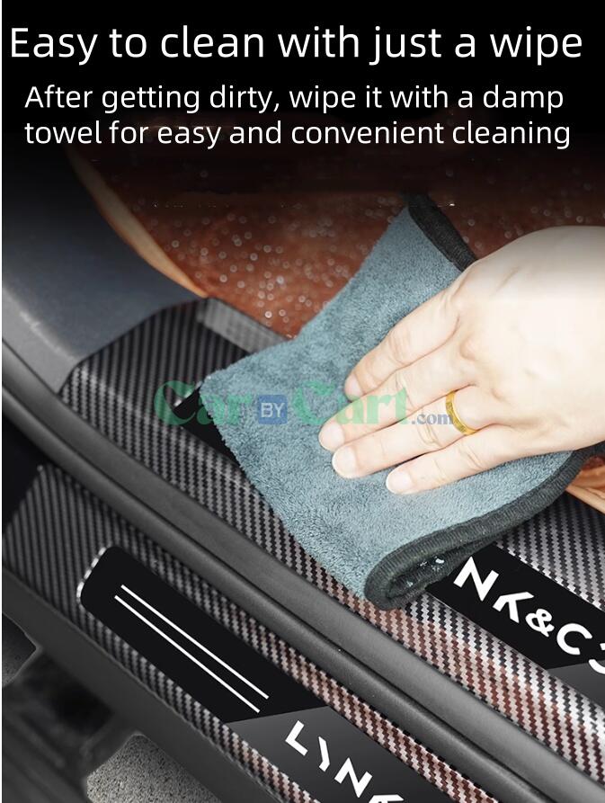 2025 LYNK&CO 900 ABS carbon fiber patterned threshold strip -8 pieces