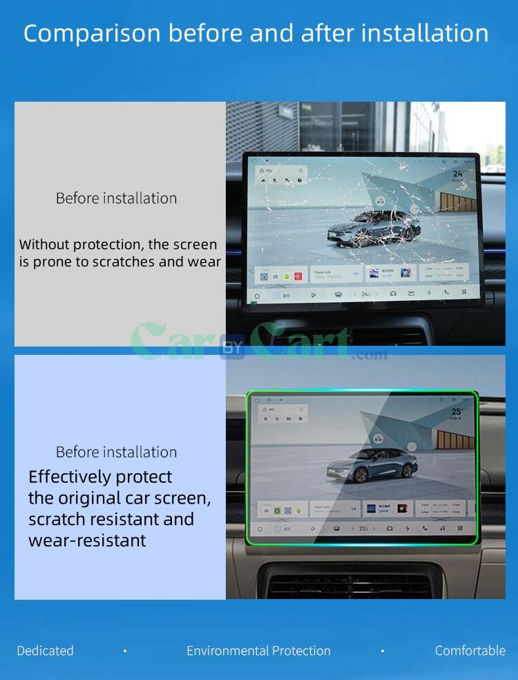2024 LYNK&CO 07 instrument screen and navigation screen Tempered protective film