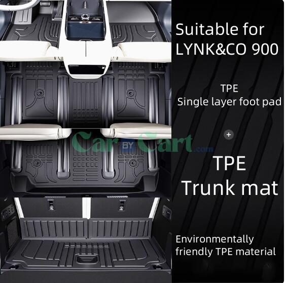 2025 LYNK&CO 900 TPE foot mat+TPE trunk mat