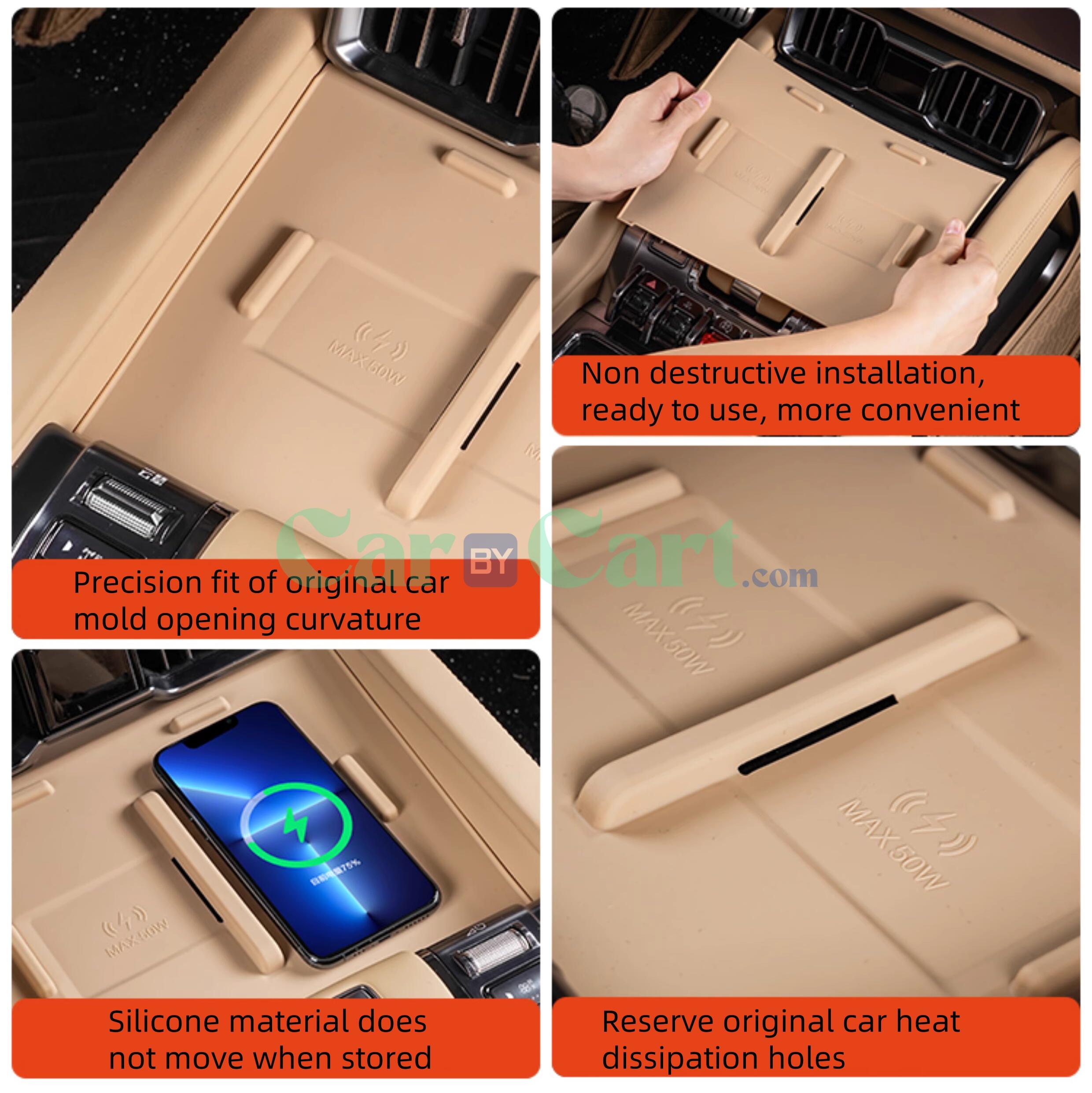 2025 ليوبارد 8 وسادة شحن لاسلكي سيليكون.