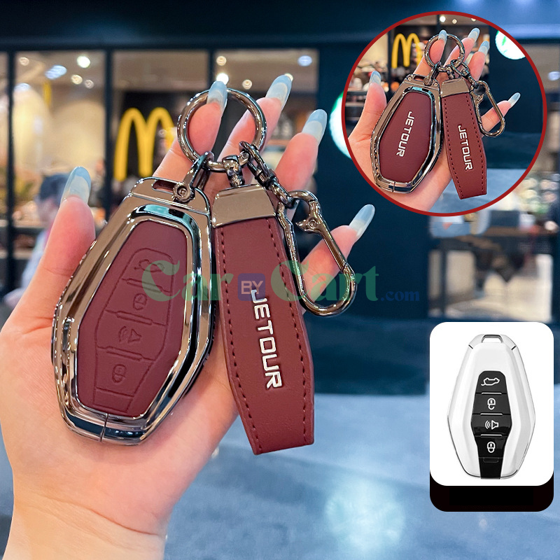 2025 Jetour X70 Chao Yue Edition Zinc alloy+leather rope key case