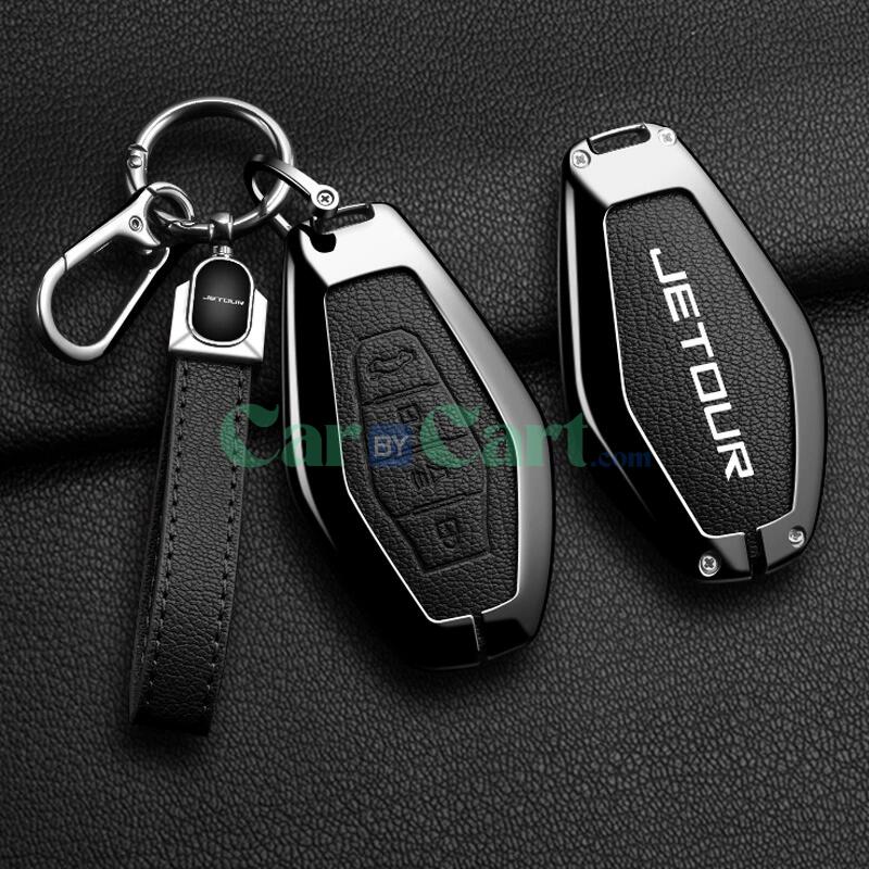 2024 Jetour x90plus Zinc alloy+leather rope key case